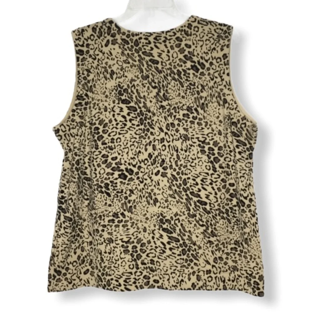 Animal Leopard print sweater cardigan set SIze 18-20 - Picture 5 of 9
